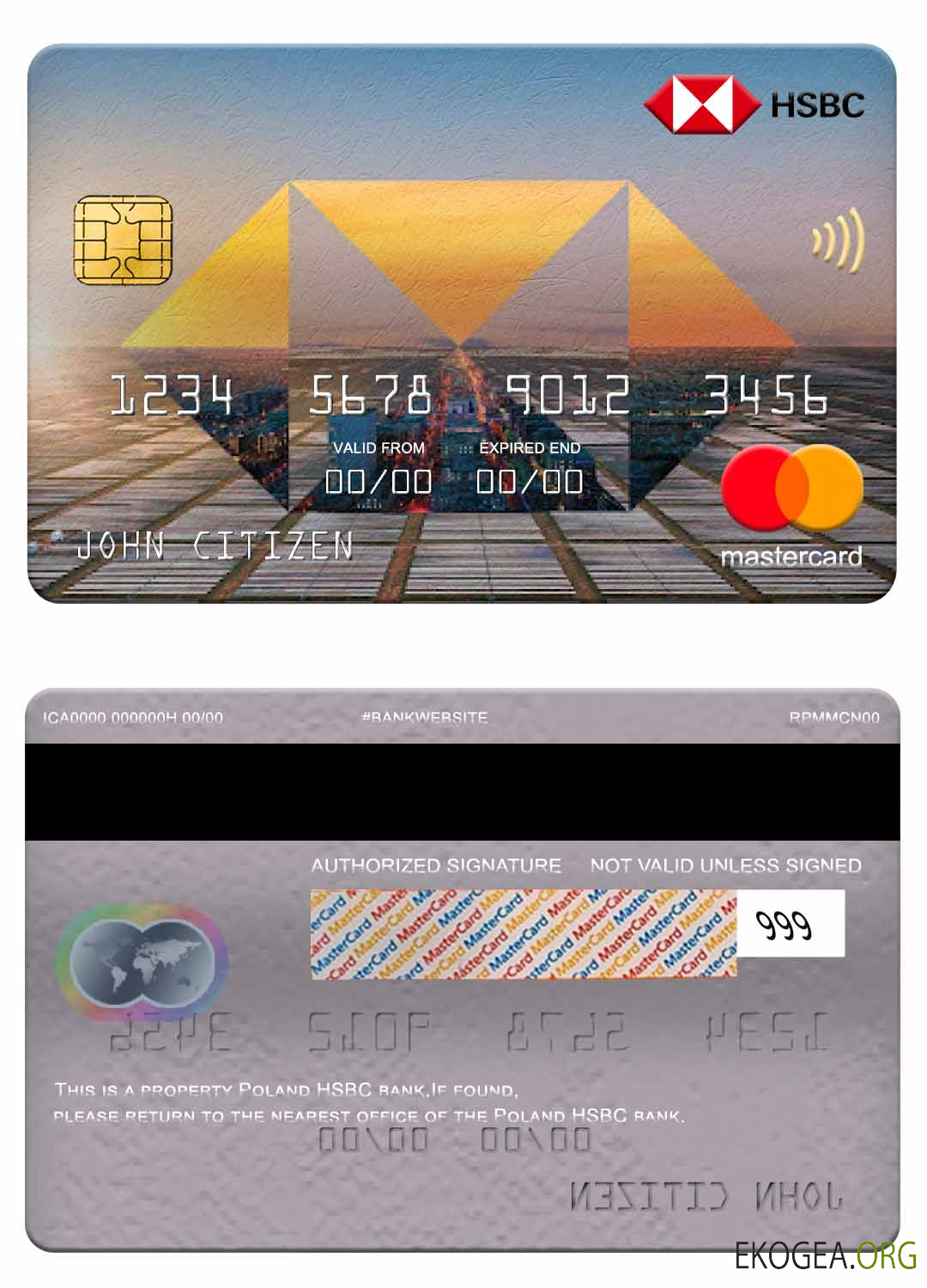 Pologne Mastercard de la banque HSBC